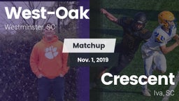 Matchup: West-Oak  vs. Crescent  2019