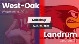 Matchup: West-Oak  vs. Landrum  2020