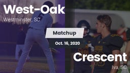 Matchup: West-Oak  vs. Crescent  2020