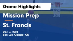 Mission Prep vs St. Francis  Game Highlights - Dec. 3, 2021
