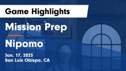 Mission Prep vs Nipomo  Game Highlights - Jan. 17, 2023