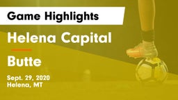 Helena Capital  vs Butte  Game Highlights - Sept. 29, 2020