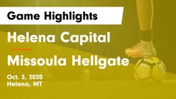 Helena Capital  vs Missoula Hellgate  Game Highlights - Oct. 3, 2020