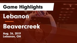 Lebanon   vs Beavercreek  Game Highlights - Aug. 26, 2019