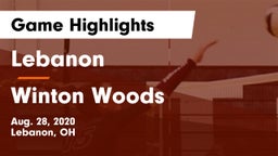Lebanon   vs Winton Woods  Game Highlights - Aug. 28, 2020