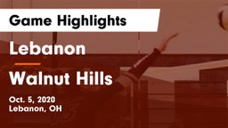 Lebanon   vs Walnut Hills  Game Highlights - Oct. 5, 2020