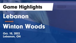 Lebanon   vs Winton Woods  Game Highlights - Oct. 10, 2022