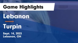 Lebanon   vs Turpin  Game Highlights - Sept. 14, 2023