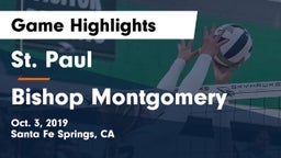 St. Paul  vs Bishop Montgomery Game Highlights - Oct. 3, 2019