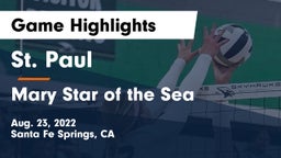 St. Paul  vs Mary Star of the Sea  Game Highlights - Aug. 23, 2022