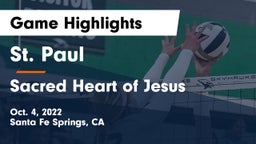 St. Paul  vs Sacred Heart of Jesus Game Highlights - Oct. 4, 2022
