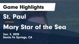 St. Paul  vs Mary Star of the Sea Game Highlights - Jan. 3, 2020