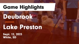Deubrook  vs Lake Preston  Game Highlights - Sept. 12, 2023