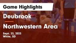 Deubrook  vs Northwestern Area  Game Highlights - Sept. 23, 2023