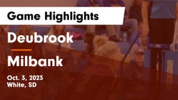 Deubrook  vs Milbank  Game Highlights - Oct. 3, 2023