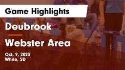 Deubrook  vs Webster Area  Game Highlights - Oct. 9, 2023