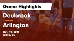 Deubrook  vs Arlington  Game Highlights - Oct. 12, 2023