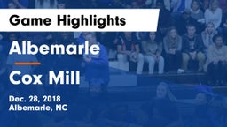 Albemarle  vs Cox Mill Game Highlights - Dec. 28, 2018