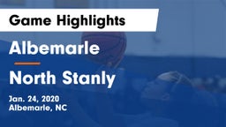 Albemarle  vs North Stanly  Game Highlights - Jan. 24, 2020