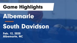 Albemarle  vs South Davidson  Game Highlights - Feb. 12, 2020