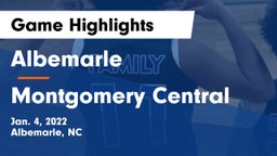 Albemarle  vs Montgomery Central  Game Highlights - Jan. 4, 2022