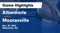 Albemarle  vs Mooresville  Game Highlights - Dec. 28, 2023