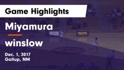 Miyamura  vs winslow Game Highlights - Dec. 1, 2017