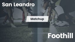 Matchup: San Leandro High vs. Foothill  2016