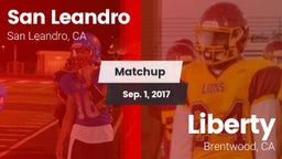 Matchup: San Leandro High vs. Liberty  2017