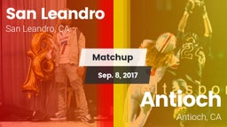 Matchup: San Leandro High vs. Antioch  2017