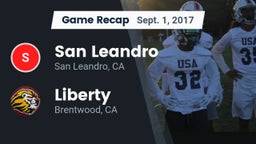 Recap: San Leandro  vs. Liberty  2017