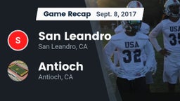 Recap: San Leandro  vs. Antioch  2017
