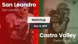 Matchup: San Leandro High vs. Castro Valley  2017