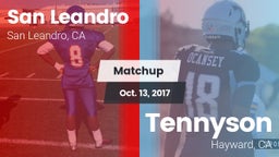 Matchup: San Leandro High vs. Tennyson  2017