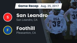 Recap: San Leandro  vs. Foothill  2017