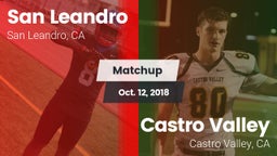Matchup: San Leandro High vs. Castro Valley  2018