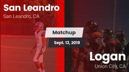 Matchup: San Leandro High vs. Logan  2019