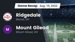 Recap: Ridgedale  vs. Mount Gilead  2022