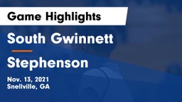 South Gwinnett  vs Stephenson  Game Highlights - Nov. 13, 2021