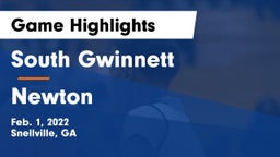 South Gwinnett  vs Newton  Game Highlights - Feb. 1, 2022