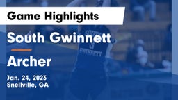 South Gwinnett  vs Archer  Game Highlights - Jan. 24, 2023