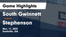 South Gwinnett  vs Stephenson  Game Highlights - Nov. 11, 2023