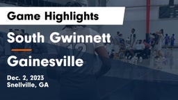 South Gwinnett  vs Gainesville  Game Highlights - Dec. 2, 2023