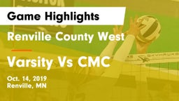 Renville County West  vs Varsity Vs CMC Game Highlights - Oct. 14, 2019