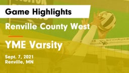 Renville County West  vs YME Varsity Game Highlights - Sept. 7, 2021