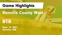 Renville County West  vs RTR  Game Highlights - Sept. 14, 2021