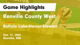 Renville County West  vs Buffalo Lake-Hector-Stewart  Game Highlights - Oct. 17, 2022