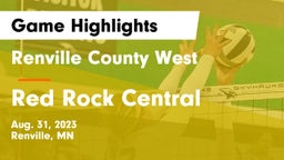Renville County West  vs Red Rock Central  Game Highlights - Aug. 31, 2023