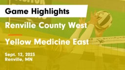 Renville County West  vs Yellow Medicine East  Game Highlights - Sept. 12, 2023