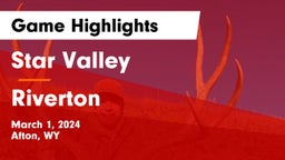 Star Valley  vs Riverton  Game Highlights - March 1, 2024
